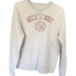 1990s Abercrombie & Fitch Aged Distressed Muscle Crew Neck Sweatshirt Men’s M